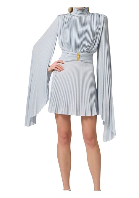 Abito Elisabetta Franchi donna AB75452E2 544 celeste olissettato in lurex ELISABETTA FRANCHI | Abiti | AB75452E2A28